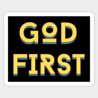 God First | Christian Typography Magnet